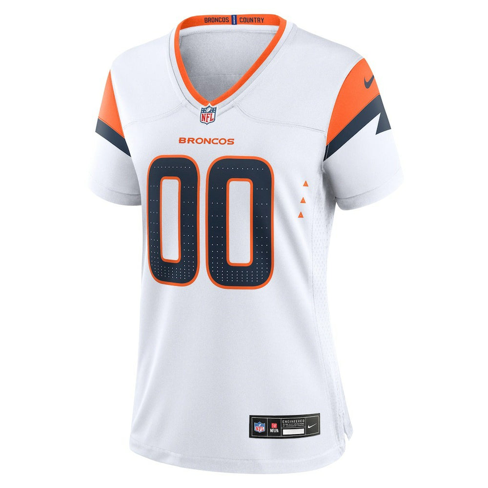 Denver Broncos Women's Mile High Collection Custom Game Jersey - White - Nike