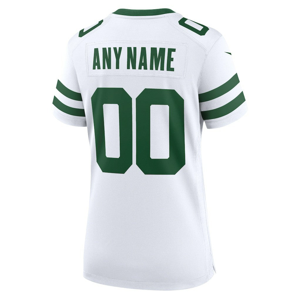 New York Jets Women's Custom Game Jersey - Legacy White - Nike