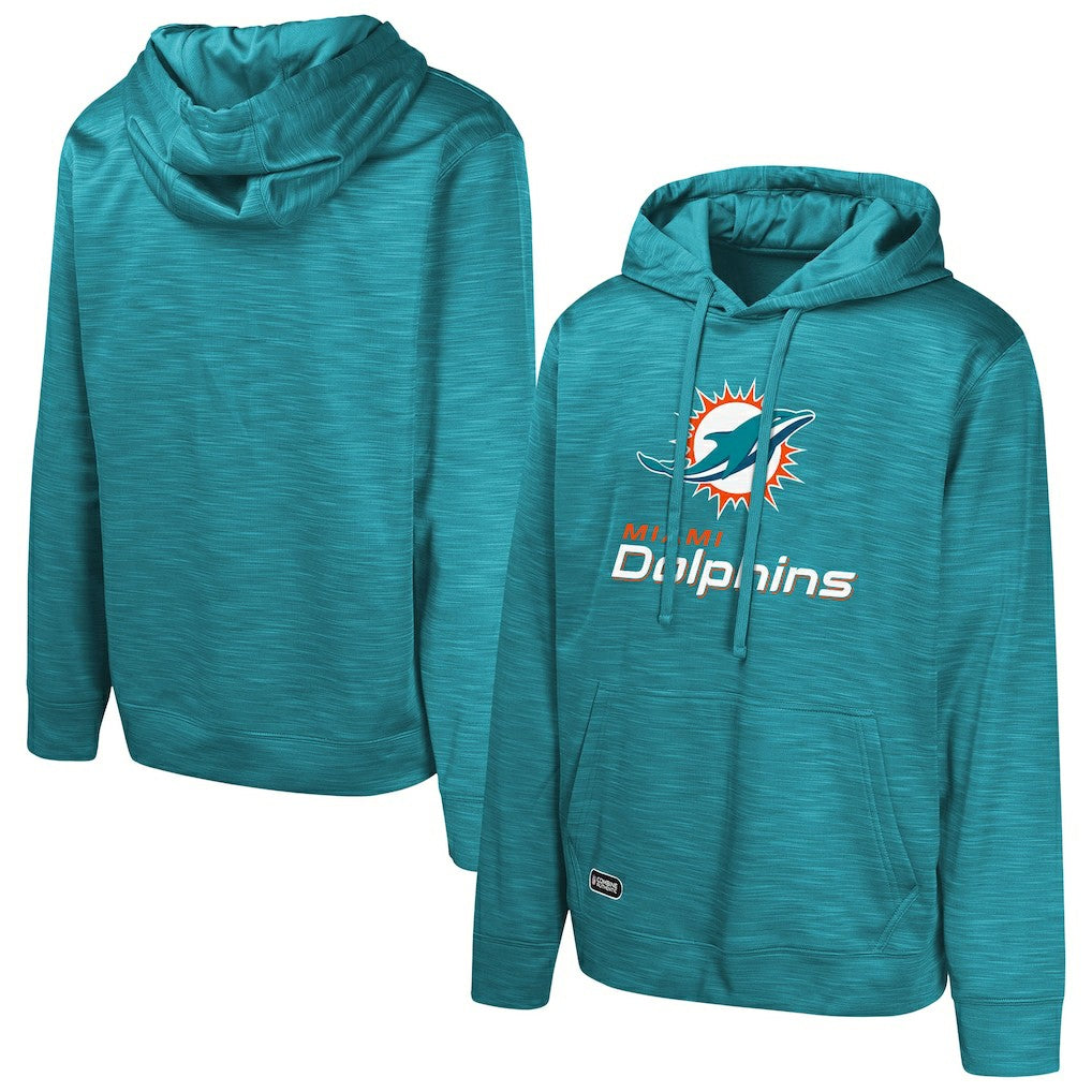 Miami Dolphins Streak Fleece Pullover Hoodie - Aqua - NFL