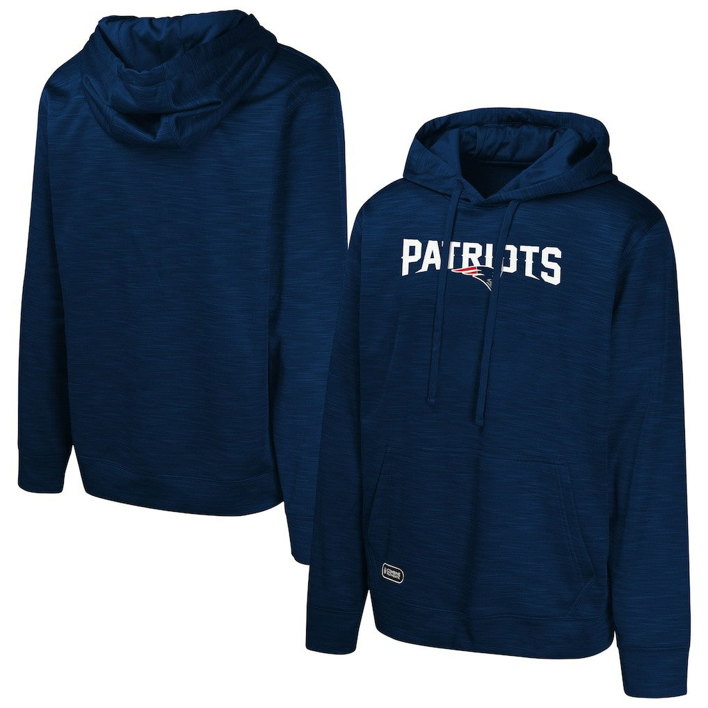 New England Patriots Streak Fleece Pullover Hoodie - Navy - NFL
