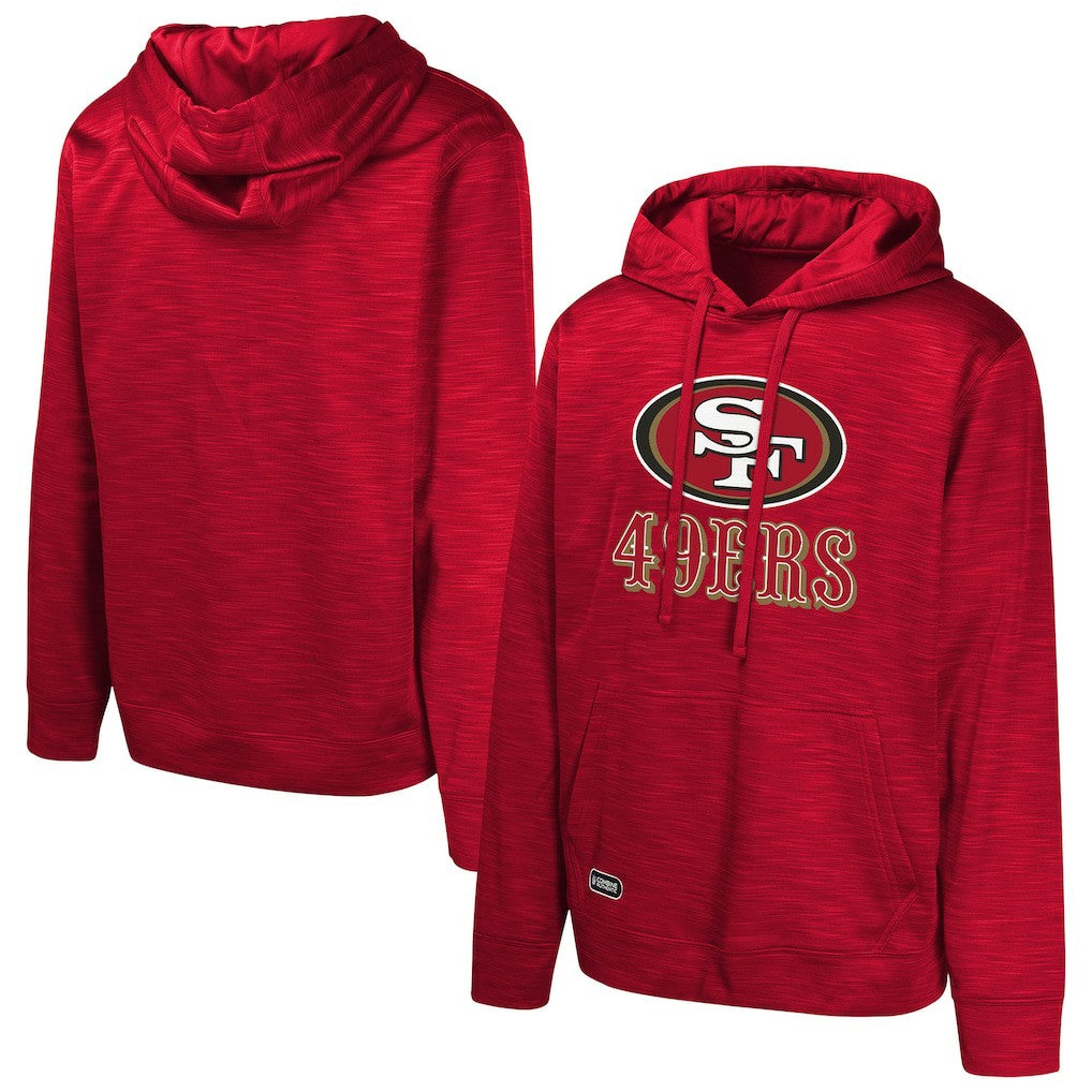 San Francisco 49ers Streak Fleece Pullover Hoodie - Scarlet - NFL