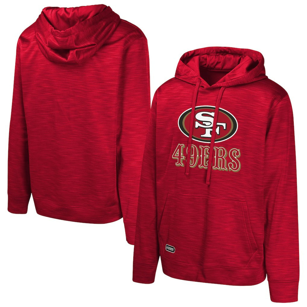 San Francisco 49ers Streak Fleece Pullover Hoodie - Scarlet - NFL