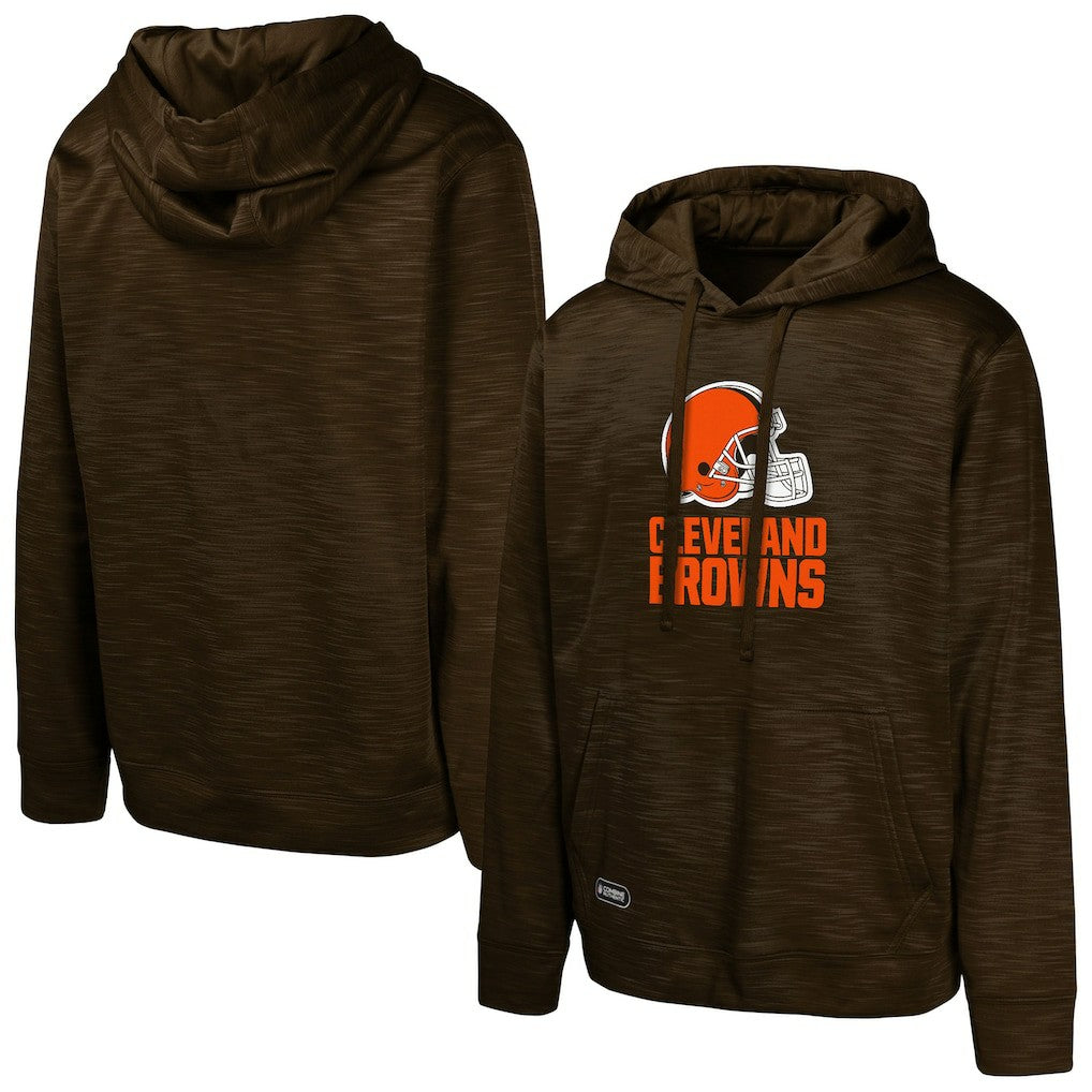 Cleveland Browns Streak Fleece Pullover Hoodie - Brown - NFL