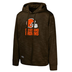 Cleveland Browns Streak Fleece Pullover Hoodie - Brown - NFL