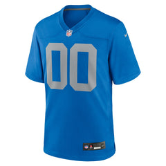 Detroit Lions Alternate Custom Game Jersey - Blue - Nike