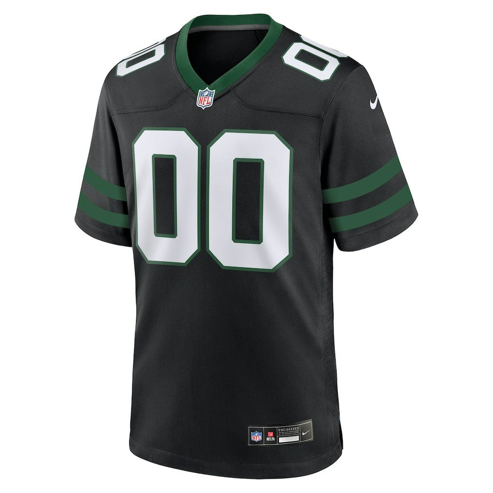 New York Jets Alternate Custom Game Jersey - Legacy Black - Nike