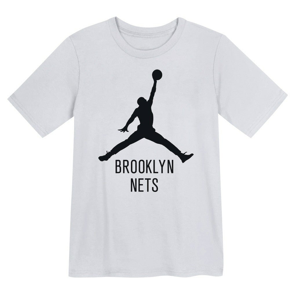 Brooklyn Nets Jordan Brand Preschool Essential Jumpman T-Shirt White