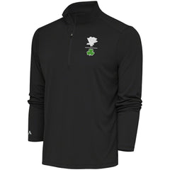 Pittsburgh Penguins Antigua Shamrock Tribute Quarter-Zip Pullover Top - Charcoal | NHL on sale
