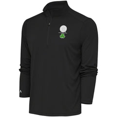 Boston Bruins Antigua Shamrock Tribute Quarter-Zip Pullover Top - Charcoal | NHL Clearance