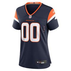 Denver Broncos Women's Alternate Mile High Collection Custom Game Jersey - Navy - Nike