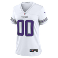 Minnesota Vikings Women's Alternate Custom Game Jersey - White - Nike