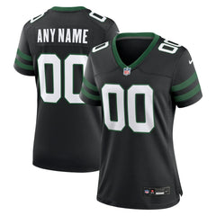 New York Jets Women's Alternate Custom Game Jersey - Legacy Black - Nike