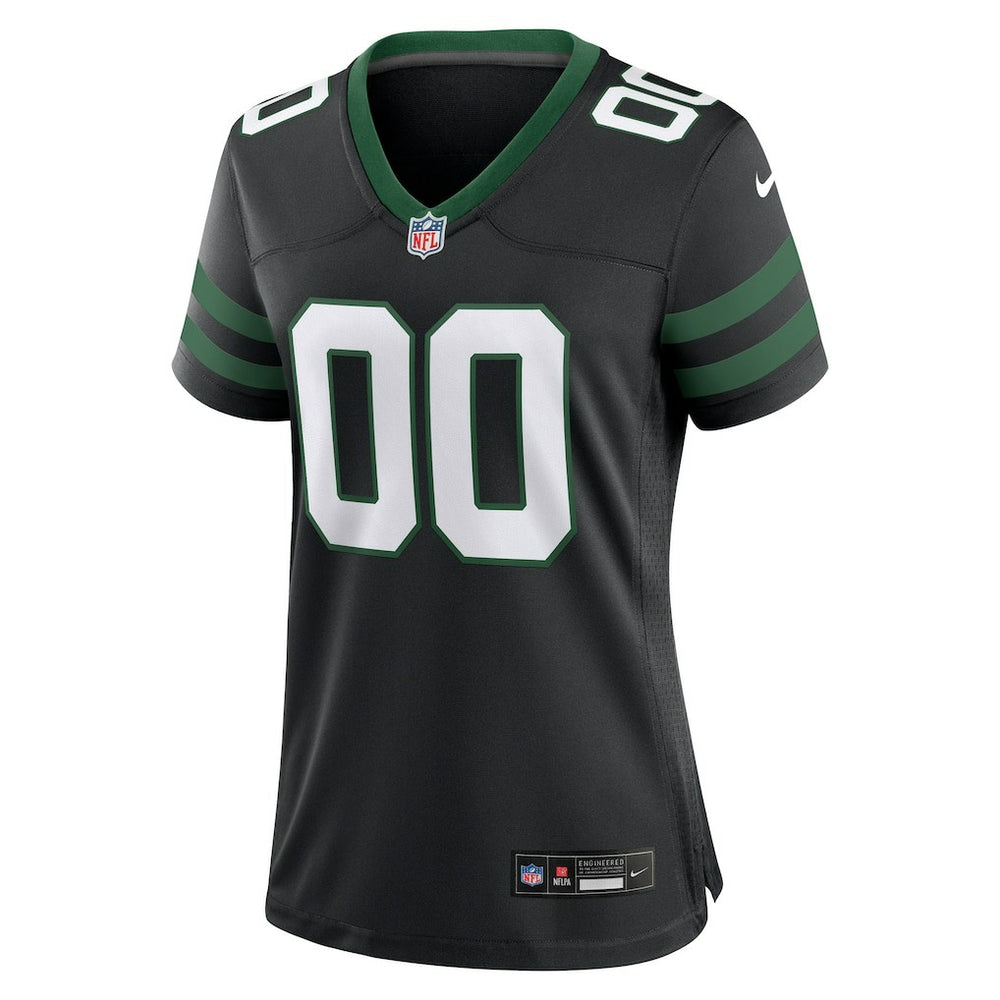 New York Jets Women's Alternate Custom Game Jersey - Legacy Black - Nike