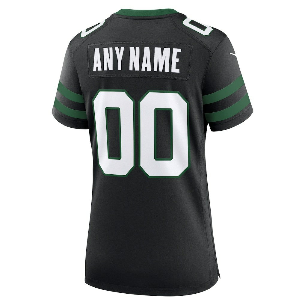 New York Jets Women's Alternate Custom Game Jersey - Legacy Black - Nike