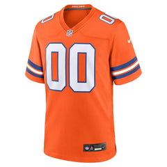 Denver Broncos Mile High Collection 1977 Throwback Custom Game Jersey - Orange - Nike