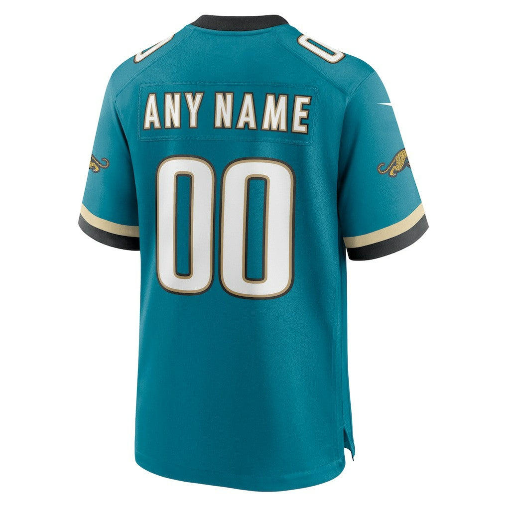 Jacksonville Jaguars Prowler Throwback Custom Game Jersey - Teal - Nike