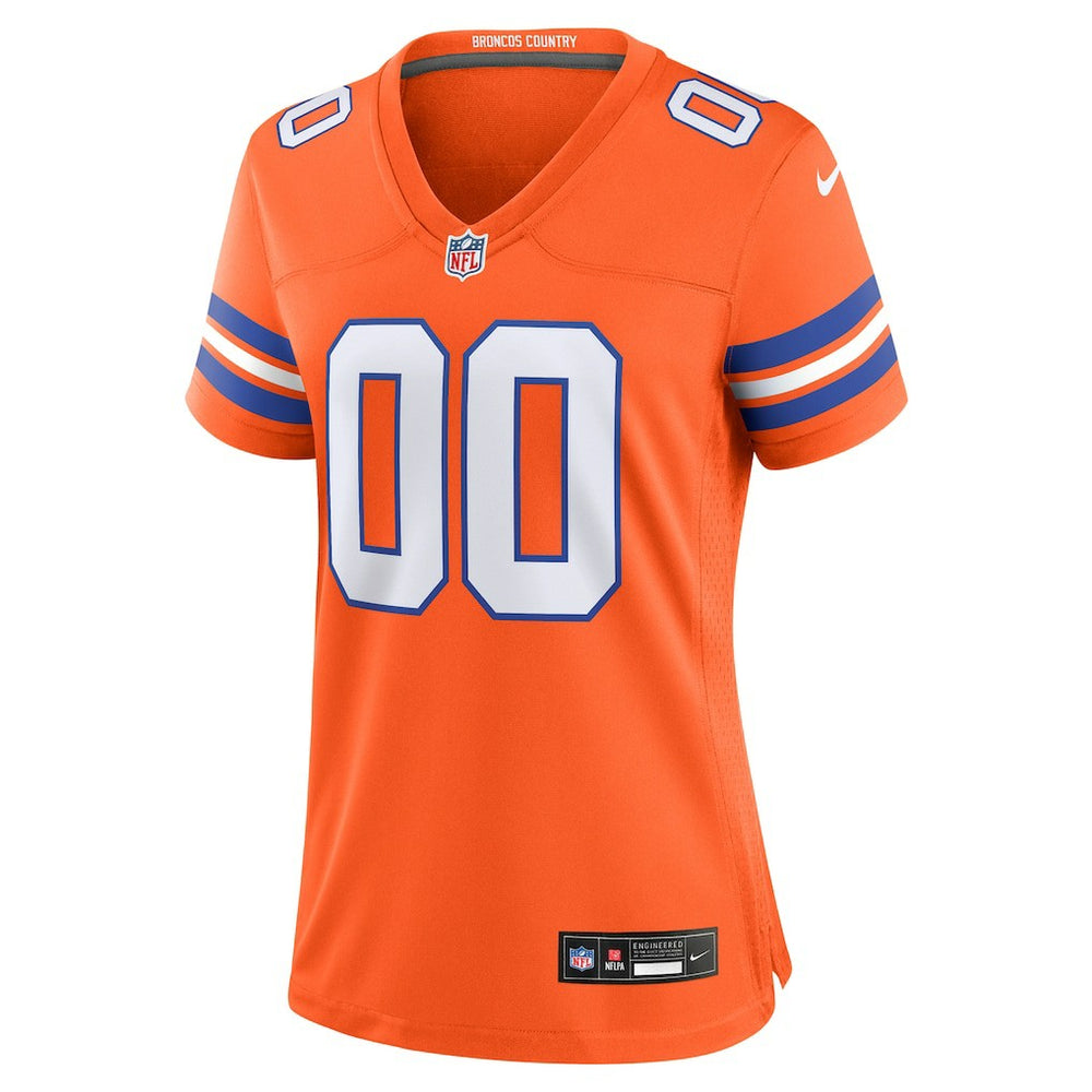 Denver Broncos Women's Mile High Collection 1977 Throwback Custom Game Jersey - Orange - Nike