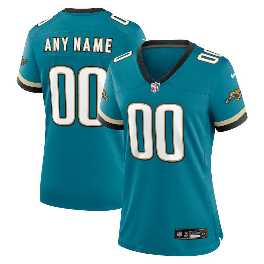 Jacksonville Jaguars Women's Prowler Throwback Custom Game Jersey - Teal - Nike