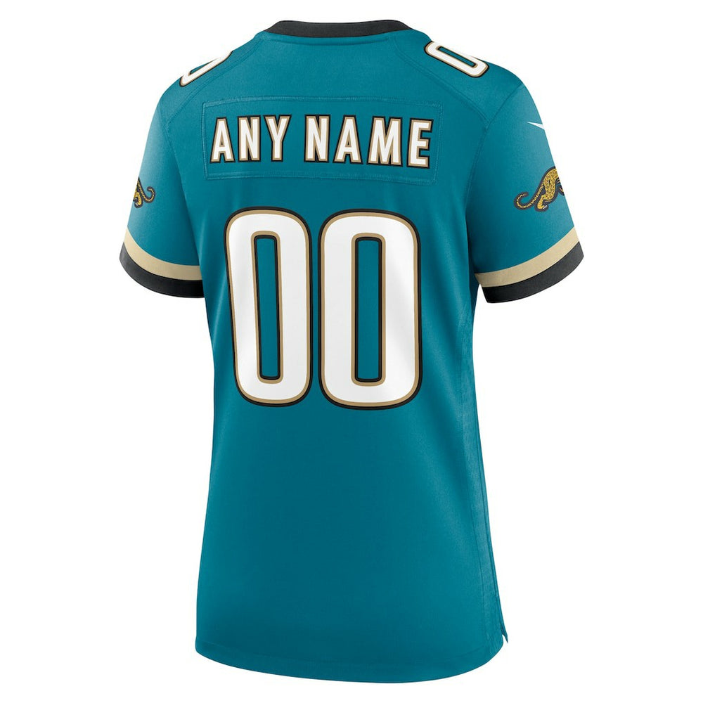 Jacksonville Jaguars Women's Prowler Throwback Custom Game Jersey - Teal - Nike