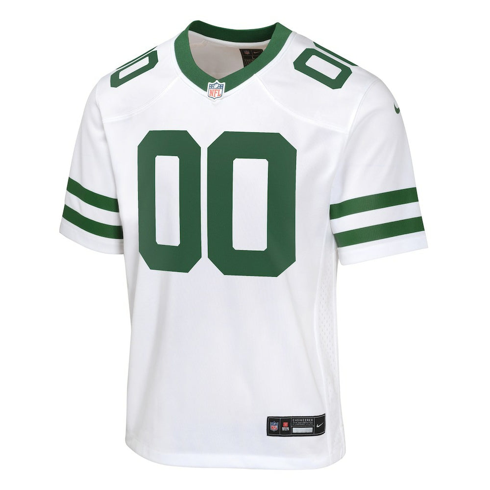 New York Jets Youth Custom Game Jersey - Legacy White - Nike