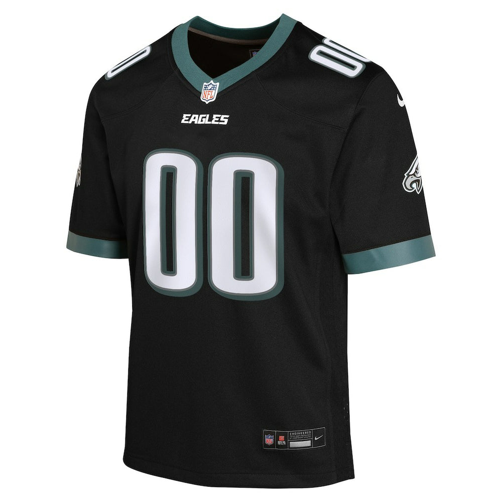 Philadelphia Eagles Youth Alternate Custom Game Jersey - Black - Nike