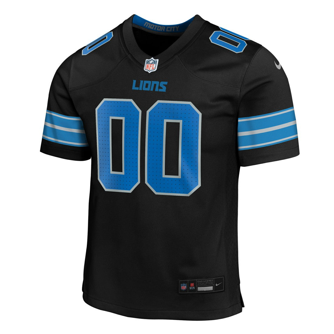 Detroit Lions Youth Alternate Custom Game Jersey - Black - Nike