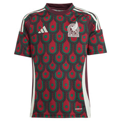 Adidas - Mexico National Team Youth 2024 Home Replica Jersey - Burgundy