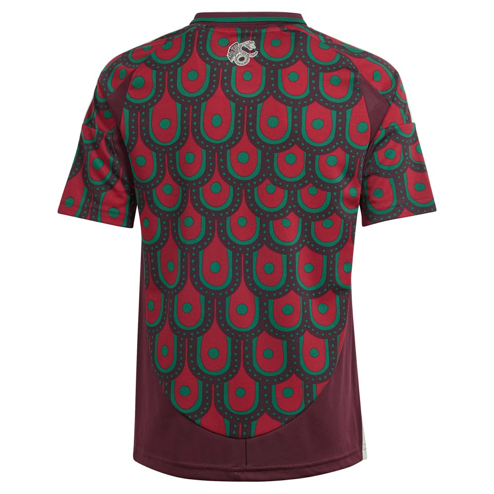 Adidas - Mexico National Team Youth 2024 Home Replica Jersey - Burgundy