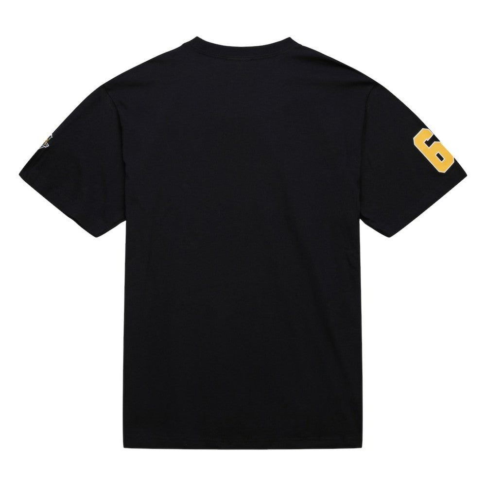 Mario Lemieux Pittsburgh Penguins Mitchell & Ness Premium Nickname Vintage Logo T-Shirt - Black | NHL Clearance