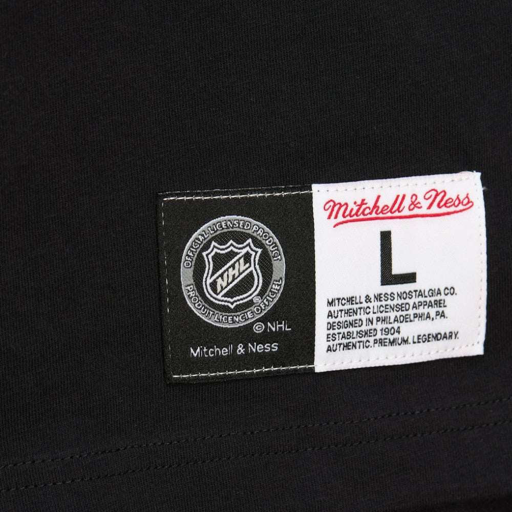 Mario Lemieux Pittsburgh Penguins Mitchell & Ness Premium Nickname Vintage Logo T-Shirt - Black | NHL Clearance