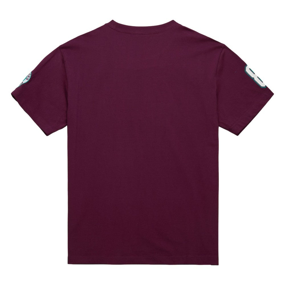 Teemu Selanne Anaheim Ducks Mitchell & Ness Premium Nickname Vintage Logo T-Shirt - Purple | NHL Clearance