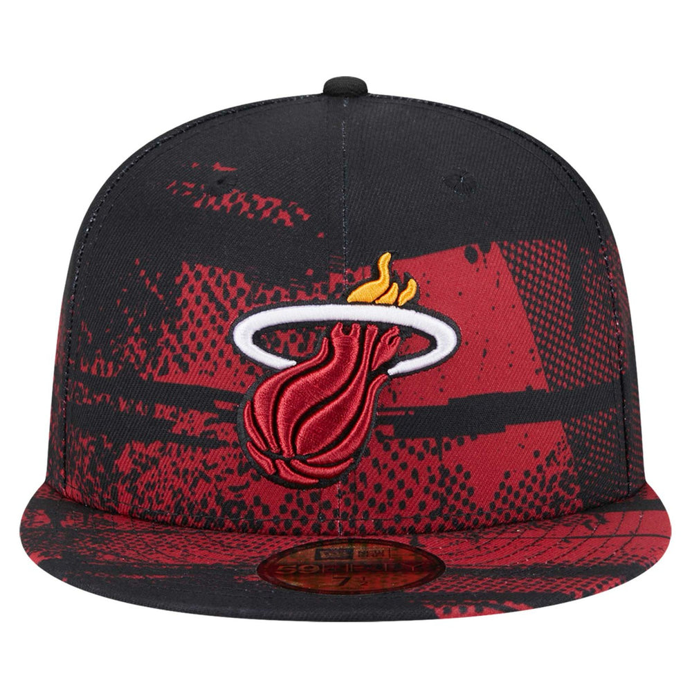 New Era Miami Heat Tip-Off 59FIFTY Fitted Hat Black