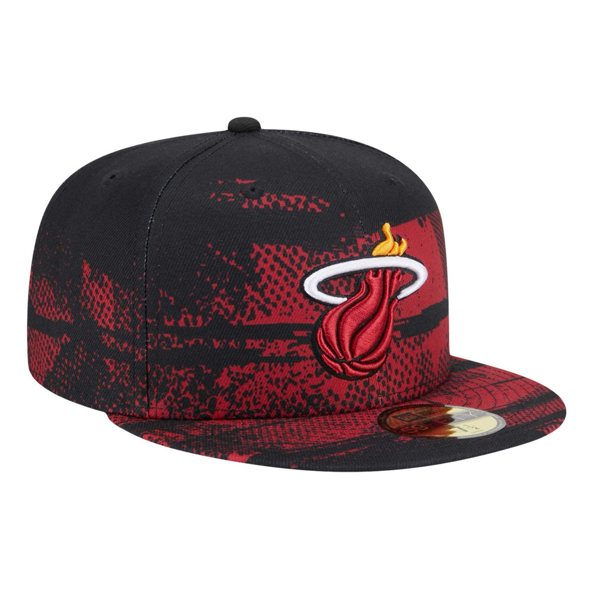 New Era Miami Heat Tip-Off 59FIFTY Fitted Hat Black