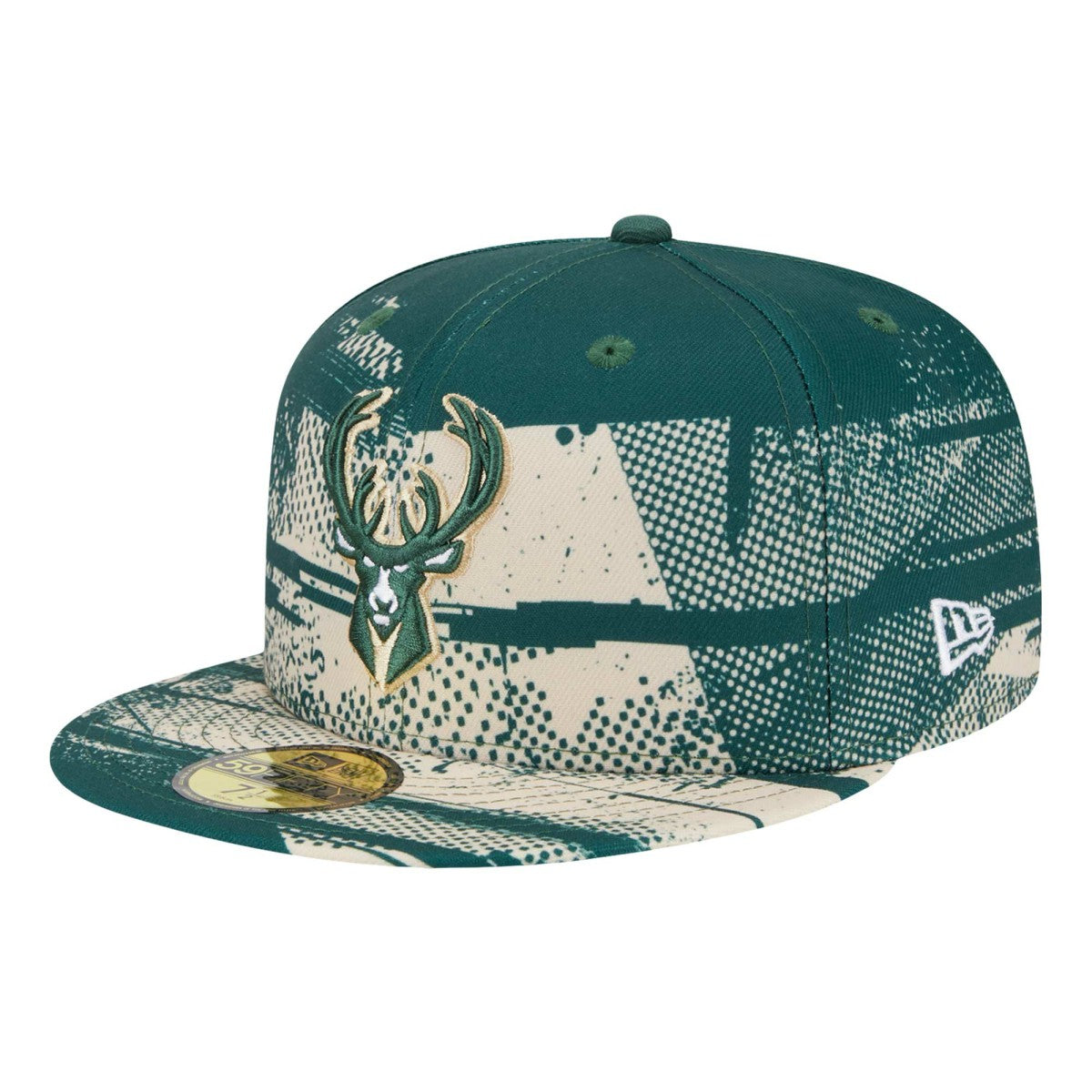 New Era Milwaukee Bucks Tip-Off 59FIFTY Fitted Hat Hunter Green