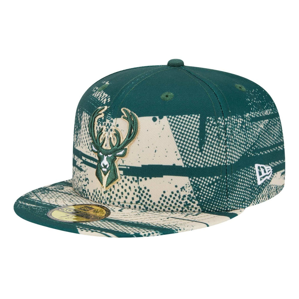 New Era Milwaukee Bucks Tip-Off 59FIFTY Fitted Hat Hunter Green
