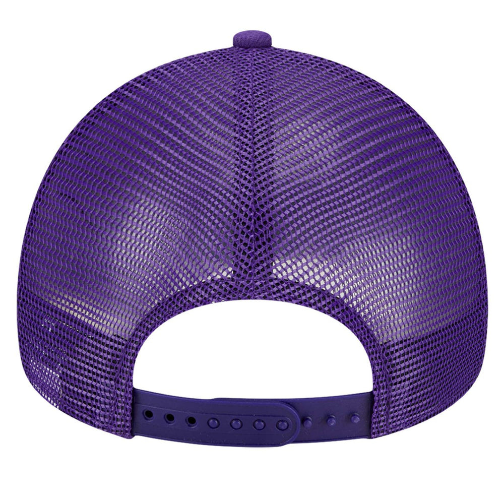 New Era Los Angeles Lakers Tip Off A-Frame Trucker 9FORTY Adjustable Hat Purple/Gold