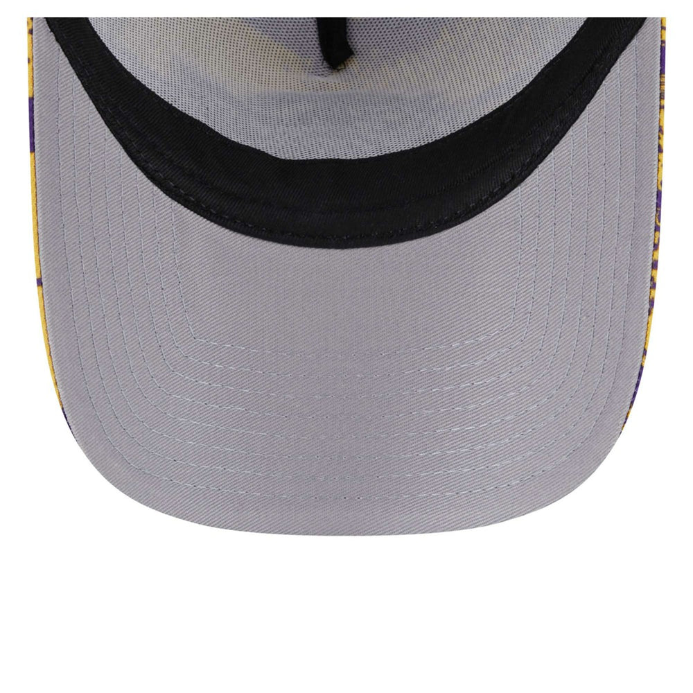 New Era Los Angeles Lakers Tip Off A-Frame Trucker 9FORTY Adjustable Hat Purple/Gold