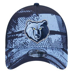 New Era Memphis Grizzlies Tip Off A-Frame Trucker 9FORTY Adjustable Hat Navy/Light Blue