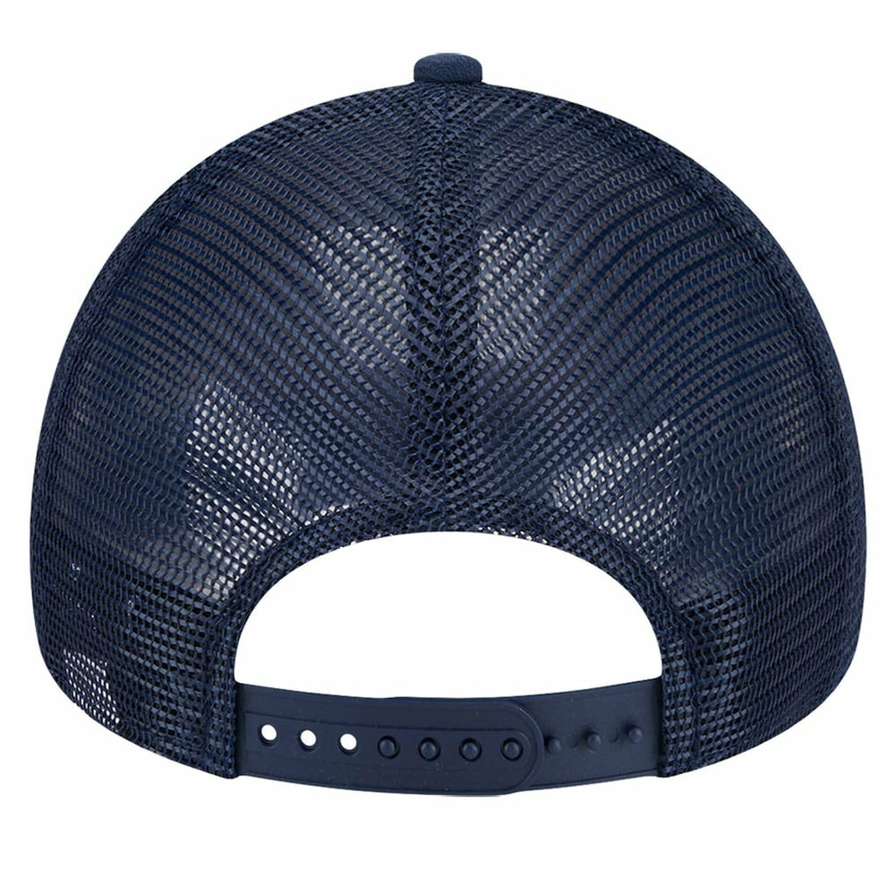 New Era New Orleans Pelicans Tip Off A-Frame Trucker 9FORTY Adjustable Hat Navy/Gold