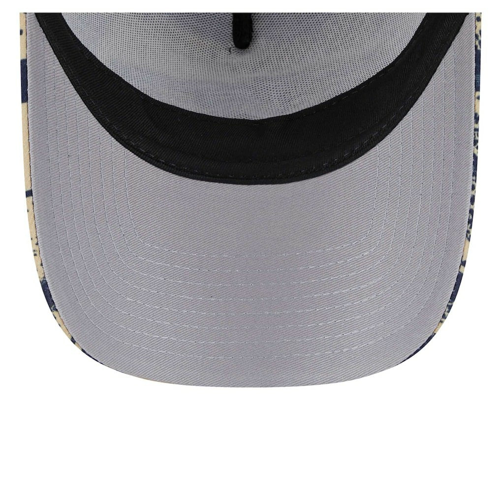 New Era New Orleans Pelicans Tip Off A-Frame Trucker 9FORTY Adjustable Hat Navy/Gold