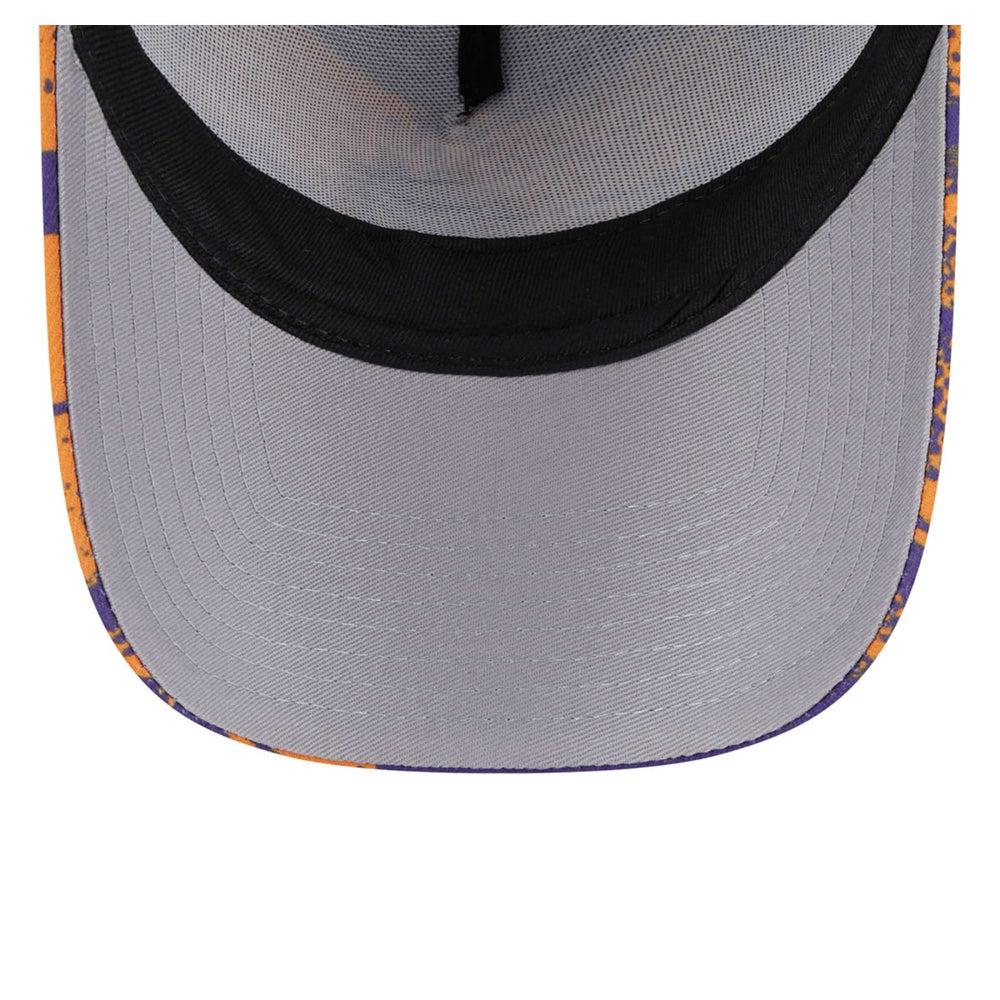 New Era Phoenix Suns Tip Off A-Frame Trucker 9FORTY Adjustable Hat Purple/Orange