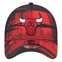 New Era Chicago Bulls Tip Off A-Frame Trucker 9FORTY Adjustable Hat Black/Red