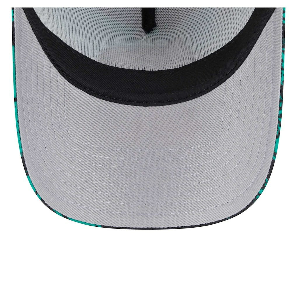 New Era Boston Celtics Tip Off A-Frame Trucker 9FORTY Adjustable Hat Black/Kelly Green