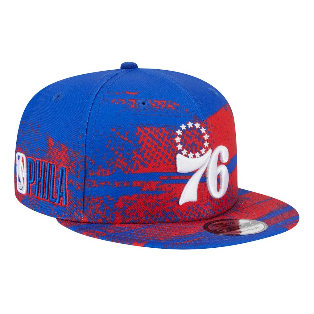 New Era Philadelphia 76ers Tip-Off 9FIFTY Snapback Hat Royal