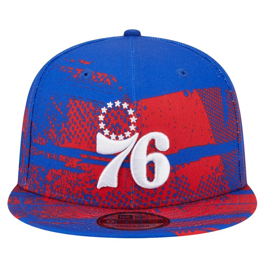 New Era Philadelphia 76ers Tip-Off 9FIFTY Snapback Hat Royal