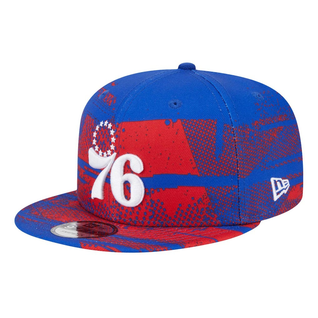 New Era Philadelphia 76ers Tip-Off 9FIFTY Snapback Hat Royal