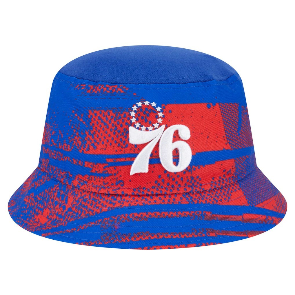 New Era Philadelphia 76ers Tip-Off Bucket Hat Royal/Red