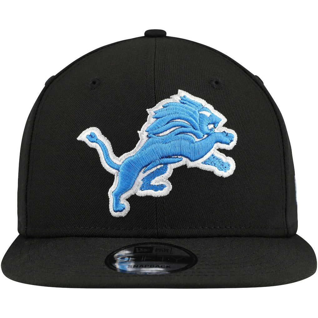Detroit Lions New Era Basic 9FIFTY Snapback Hat - Black - NFL