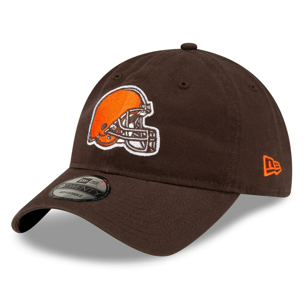 Cleveland Browns New Era Core Classic Primary 9TWENTY Adjustable Hat - Brown - NFL