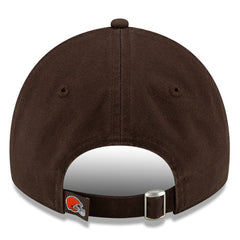 Cleveland Browns New Era Core Classic Primary 9TWENTY Adjustable Hat - Brown - NFL